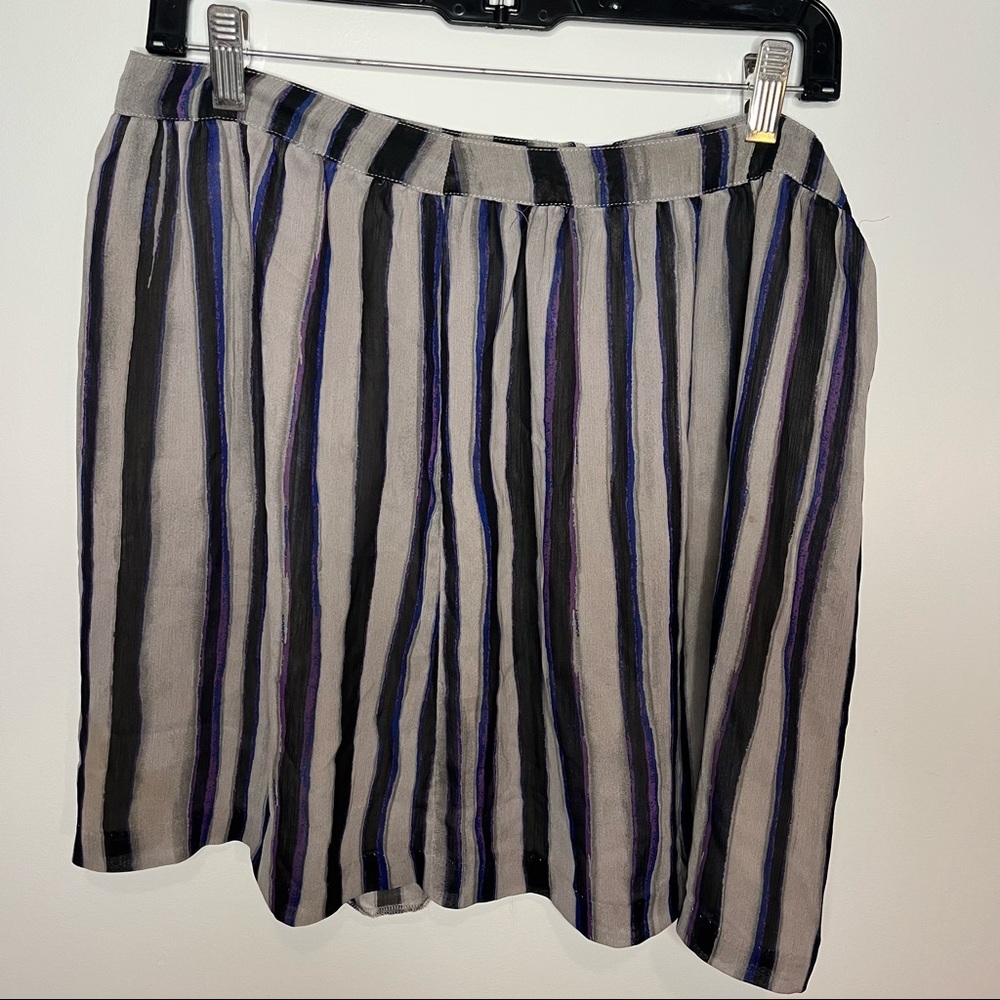 Richard Chai for Target Gray/ Blue Stripe Skirt SZ 13
